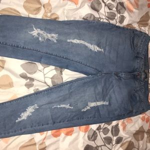 Blue savvy distressed jeans